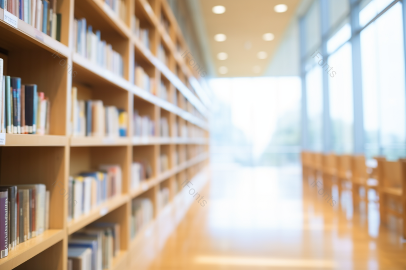 阳光透过大窗户的玻璃的图书馆背景虚化,高清,摄影图,摄影图片,图片大全,摄影图免费下载